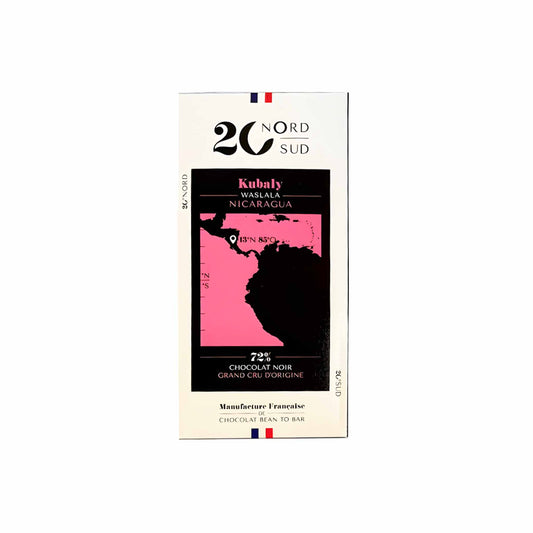 20 NORTH 20 SOUTH KUBALY NICARAGUA GRAND CRU 72% DARK CHOCOLATE 60g