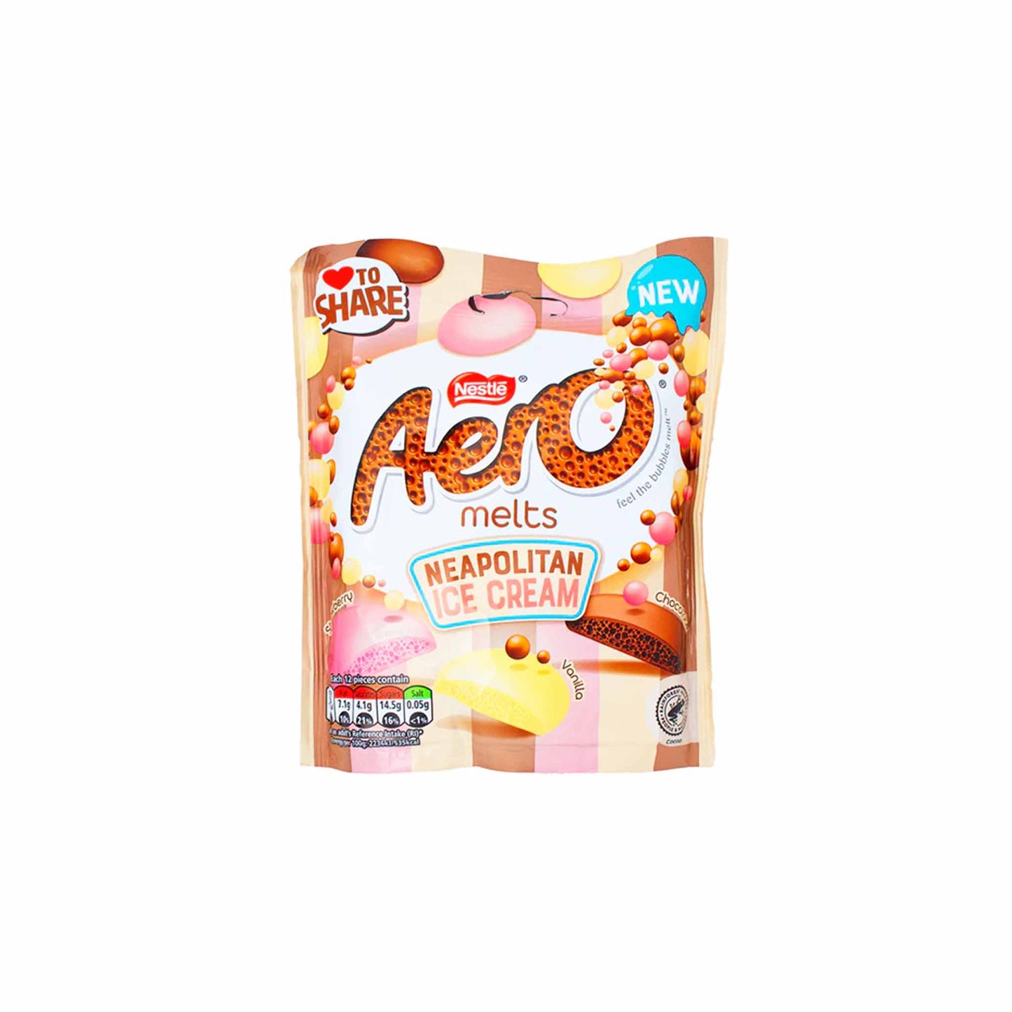 AERO NEAPOLITAN ICE CREAM MELTS 3oz