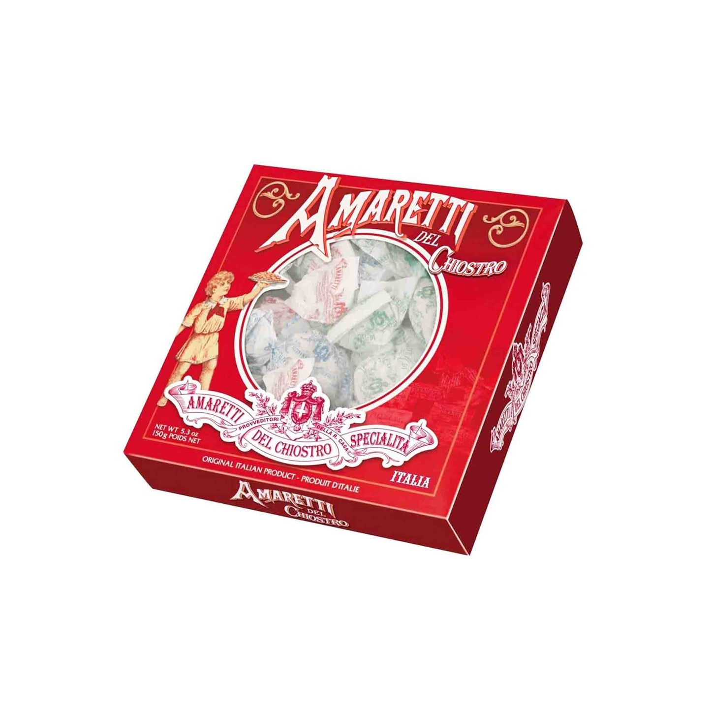 AMARETTI CRUNCHY CHIOSTRO COOKIES WITH APRICOT KERNELS 150g