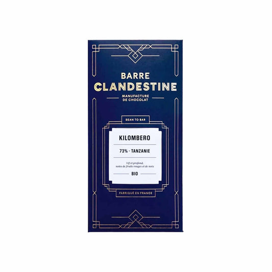 BARRE CLANDESTINE KILOMBERO 73% DARK CHOCOLATE 60g