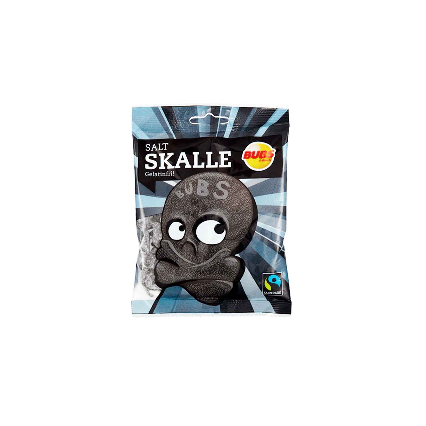 BUBS GODIS SALTY SKALLE LICORICE SKULLS 90g