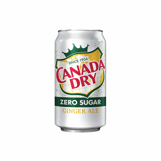 CANADA DRY GINGER ALE ZERO SUGAR 12OZ