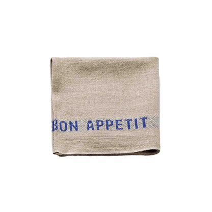 CHARVET EDITIONS BON APPETIT PLACEMAT - KHAKI/BLUE