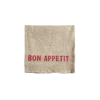 CHARVET EDITIONS BON APPETIT PLACEMAT - KHAKI/RED