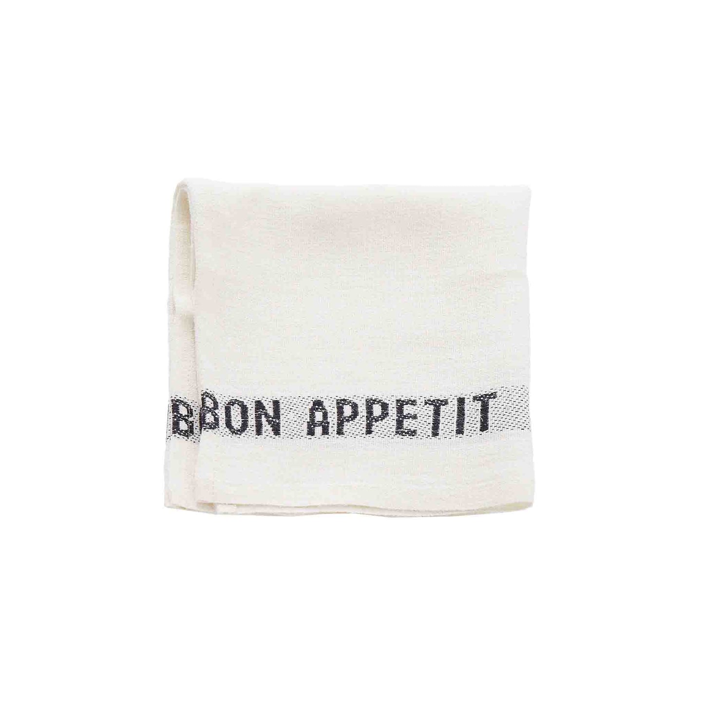 CHARVET EDITIONS BON APPETIT PLACEMAT - WHITE/BLACK