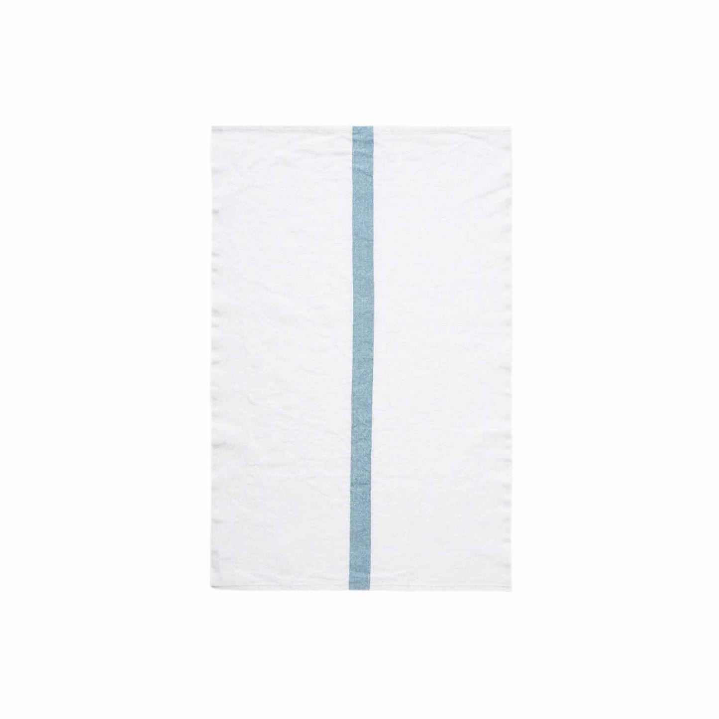 CHARVET EDITIONS DOUDOU TEA TOWEL - WHITE/AQUA