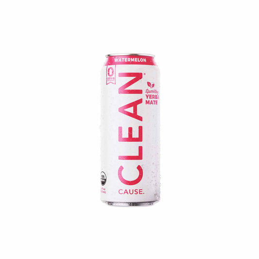 CLEAN CAUSE SPARKLING YERBA MATE WATERMELON 16oz