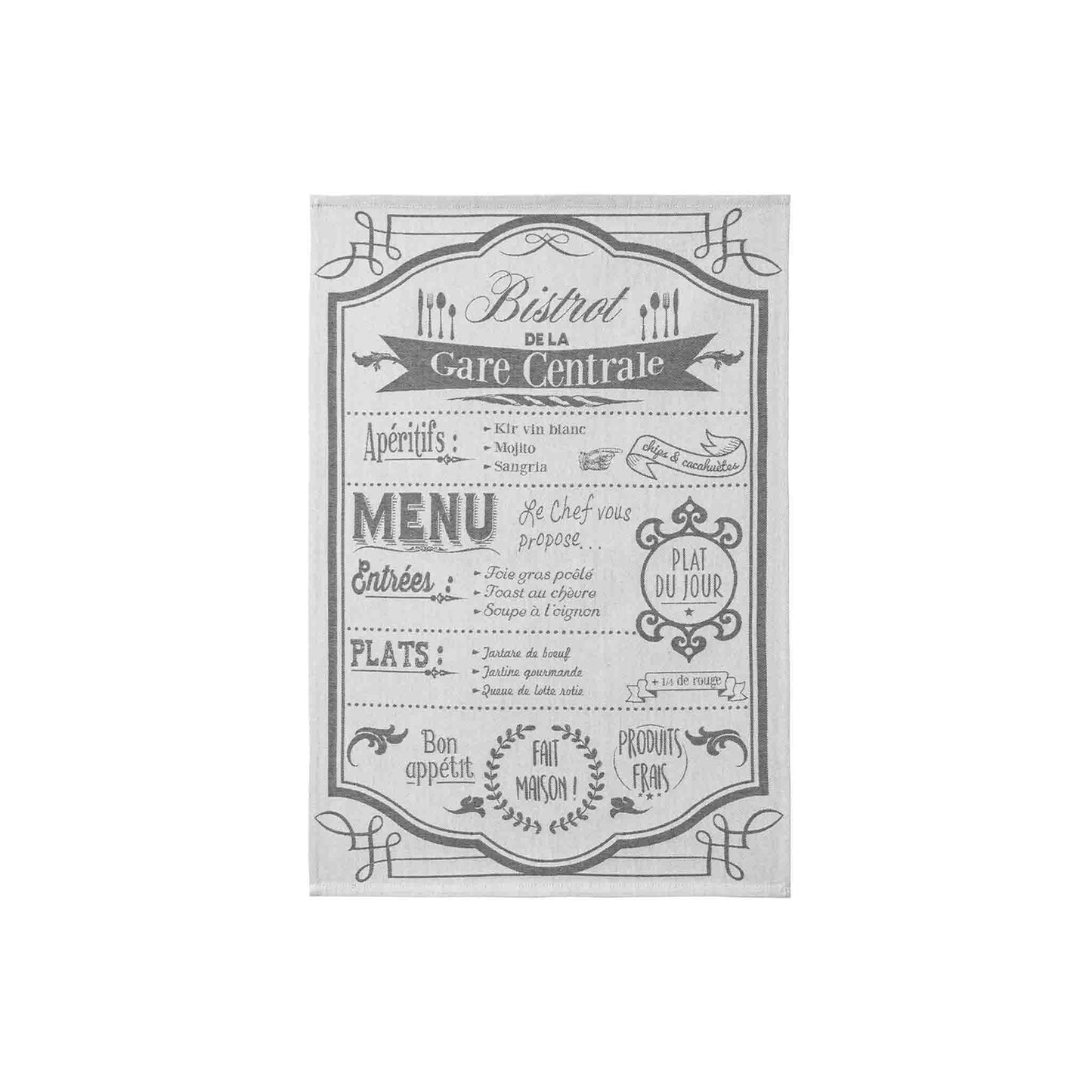 COUCKE AU MENU TEA TOWEL