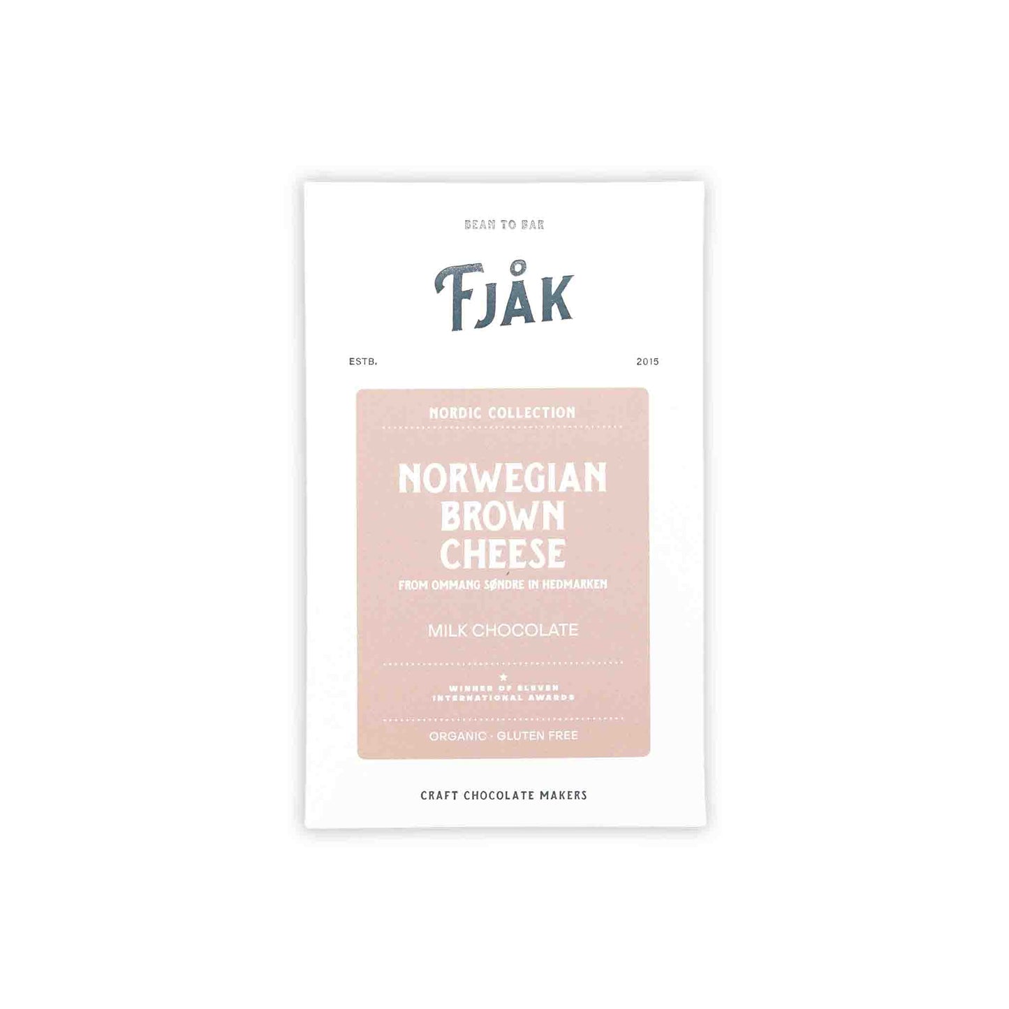 FJAK NORWEGIAN BROWN CHEESE 45% MILK CHOCOLATE 60g