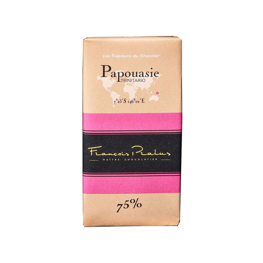 FRANCOIS PRALUS PAPOUASIE 75% DARK CHOCOLATE 100g