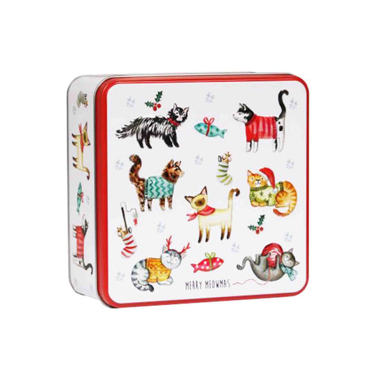 GRANDMA WILD'S MERRY MEOWMAS BISCUITS TIN 160g