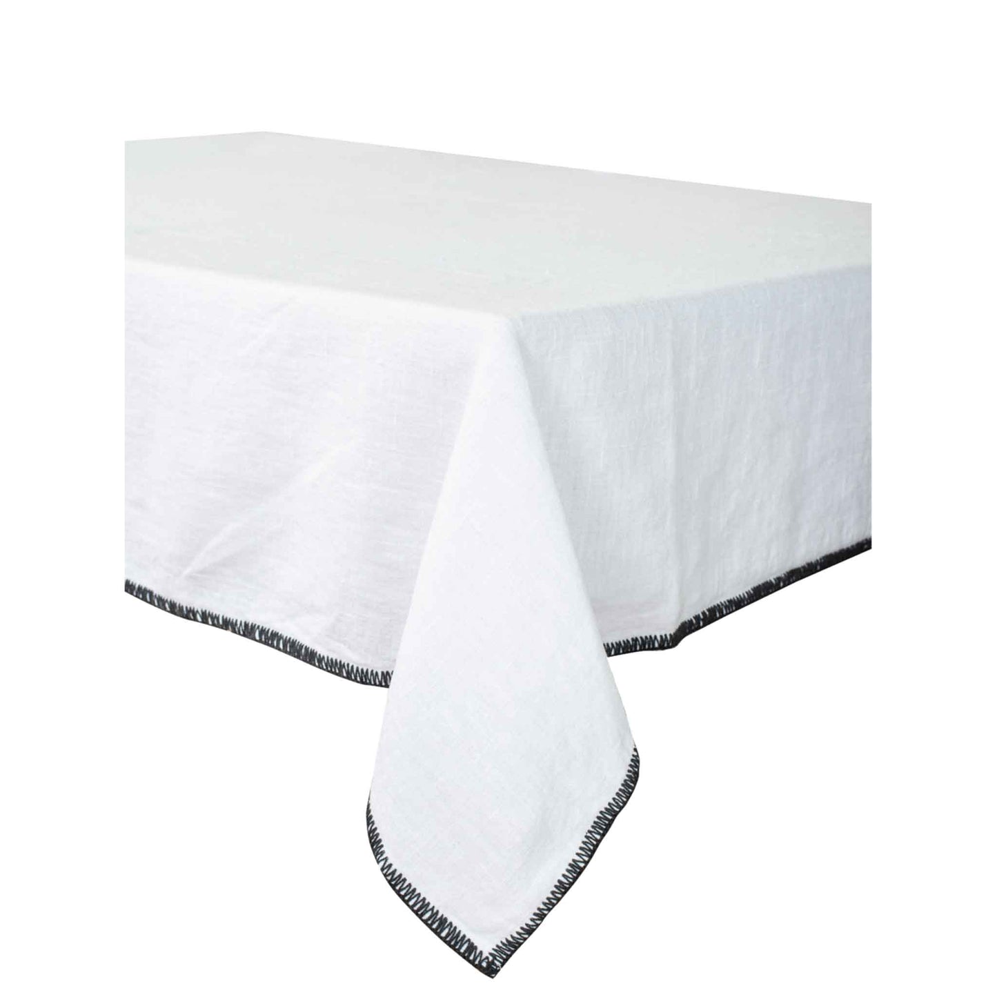 HAOMY LURI TABLECLOTH - BLANC (63"X63")