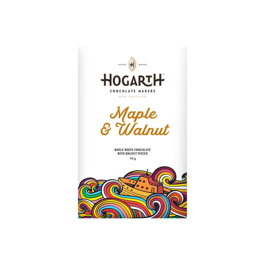 HOGARTH MAPLE & WALNUT WHITE CHOCOLATE 70g