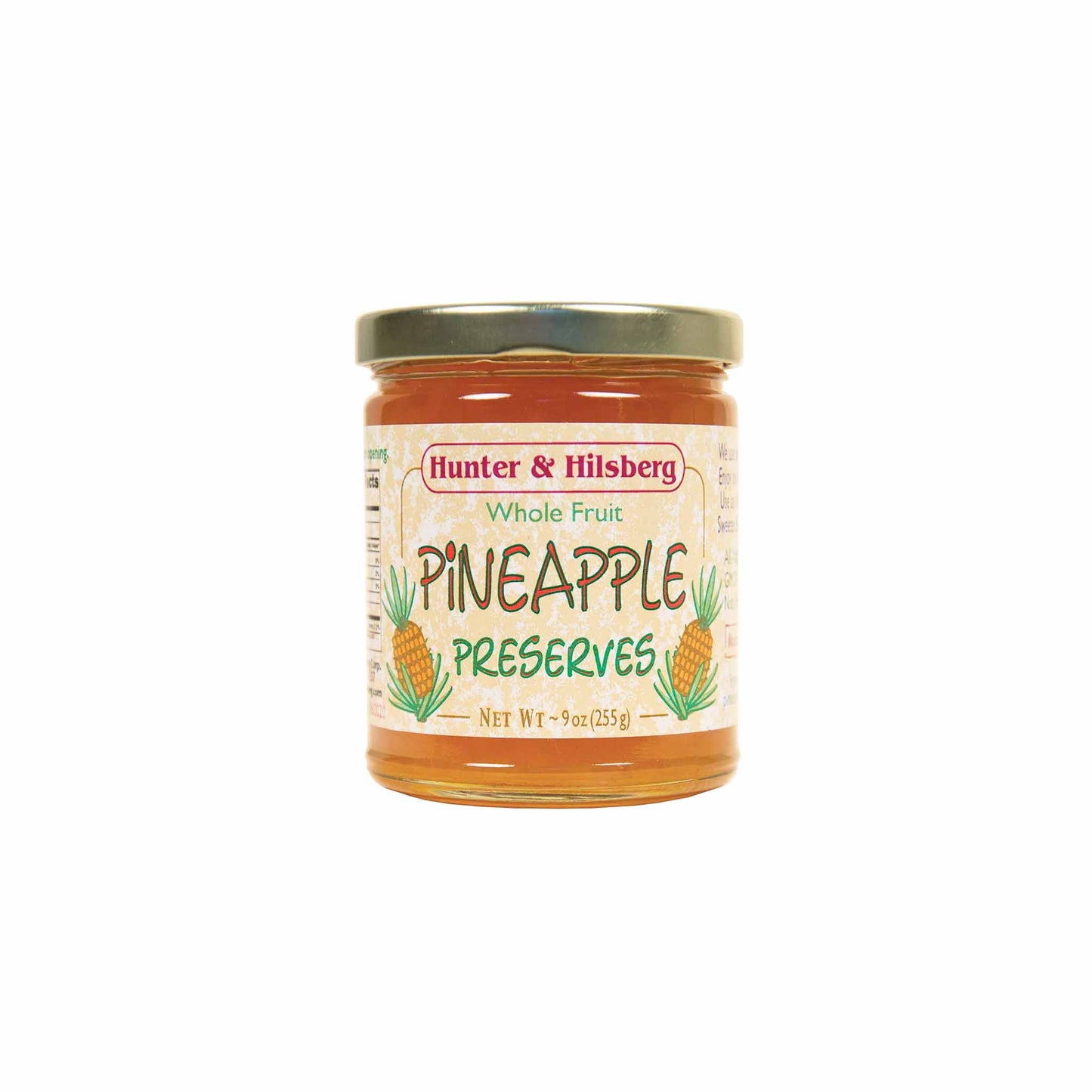 HUNTER & HILSBERG PINEAPPLE PRESERVES 9oz