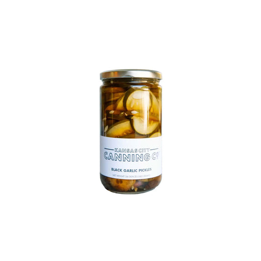 KANSAS CITY CANNING CO. BLACK GARLIC PICKLES 24oz