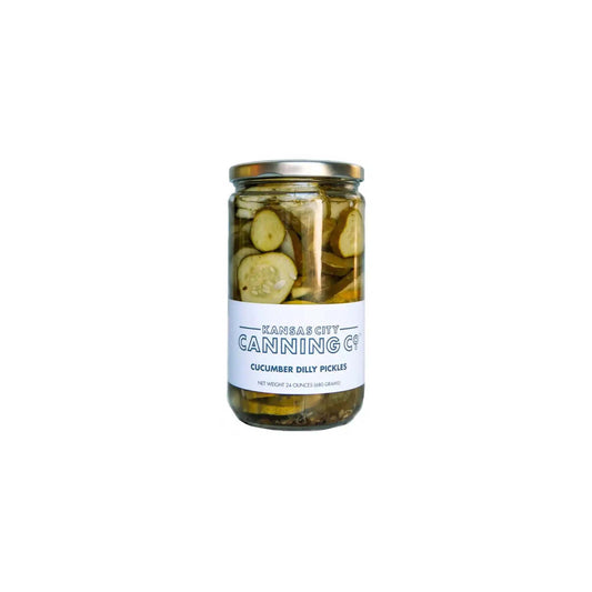 KANSAS CITY CANNING CO. CUCUMBER DILLY PICKLES 24oz