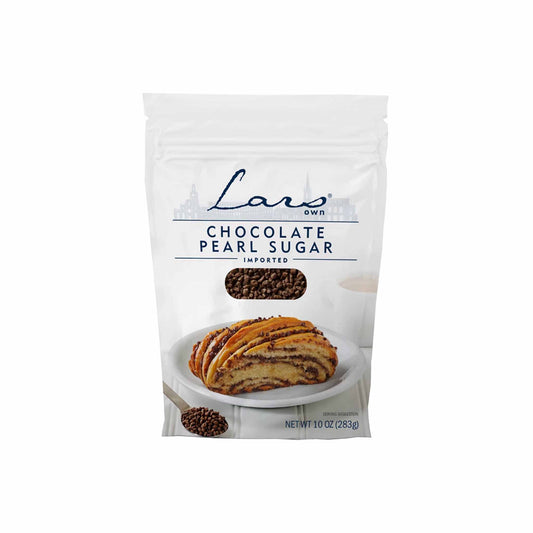 LARS OWN CHOCOLATE PEARL SUGAR 10oz