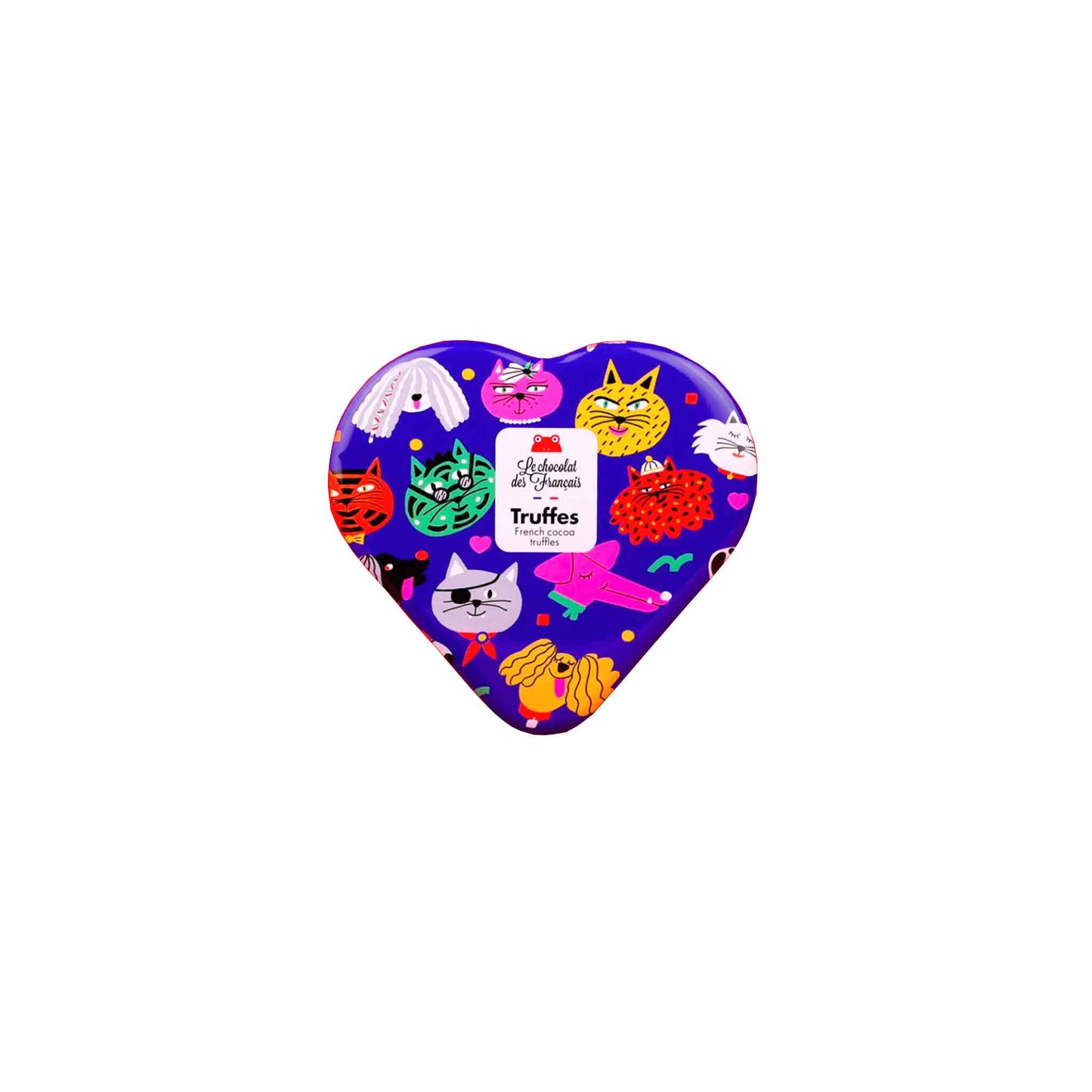 LE CHOCOLAT DE FRANCAIS DARK CHOCOLATE TRUFFLES HEART TIN 43g