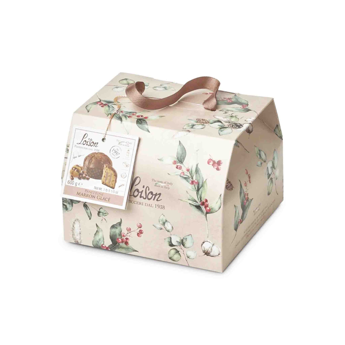 LOISON PANETTONE WITH MARRON GLACE (CANDIED CHESTNUTS) 600g