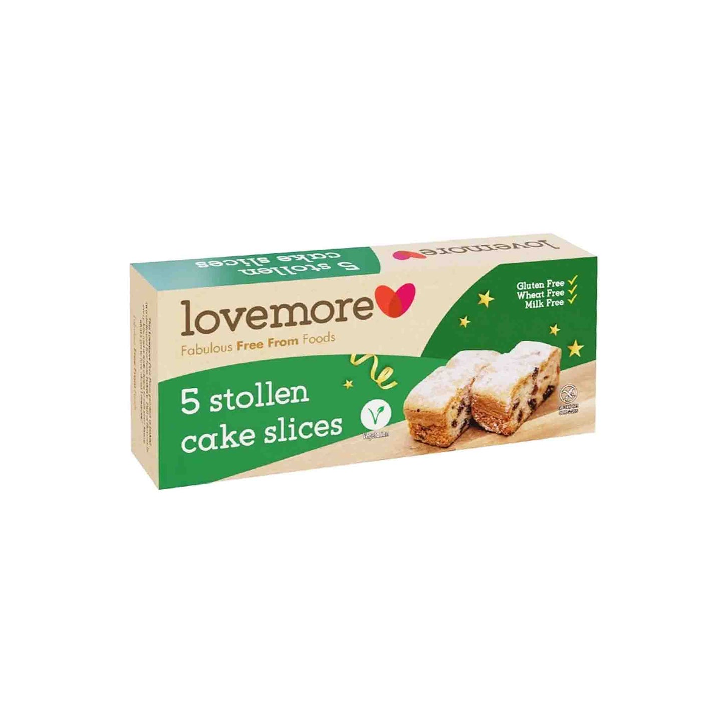 LOVEMORE GLUTEN FREE 5 STOLLEN CAKE SLICES 240g