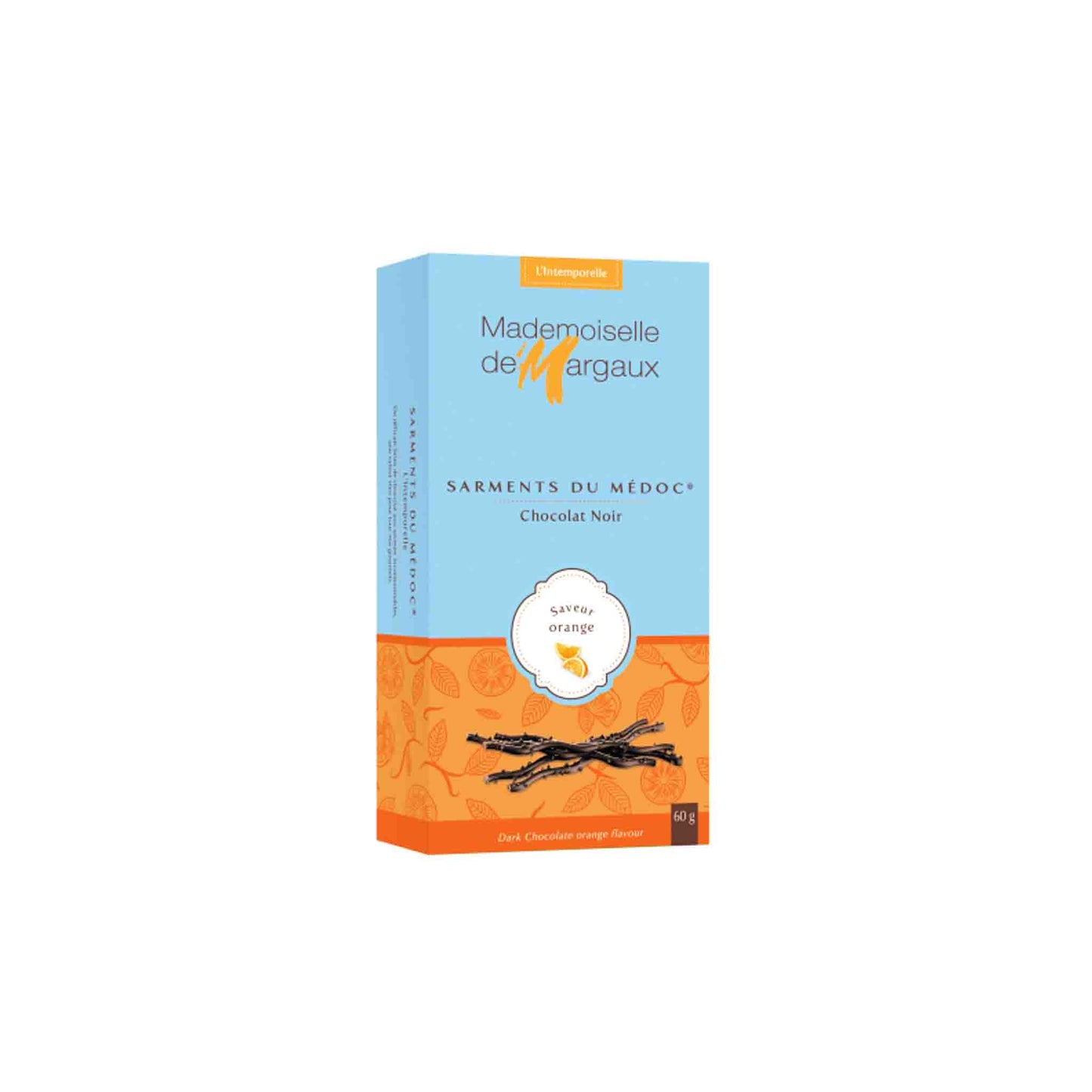 MARGAUX ORANGE DARK CHOCOLATE TWIGS 60g