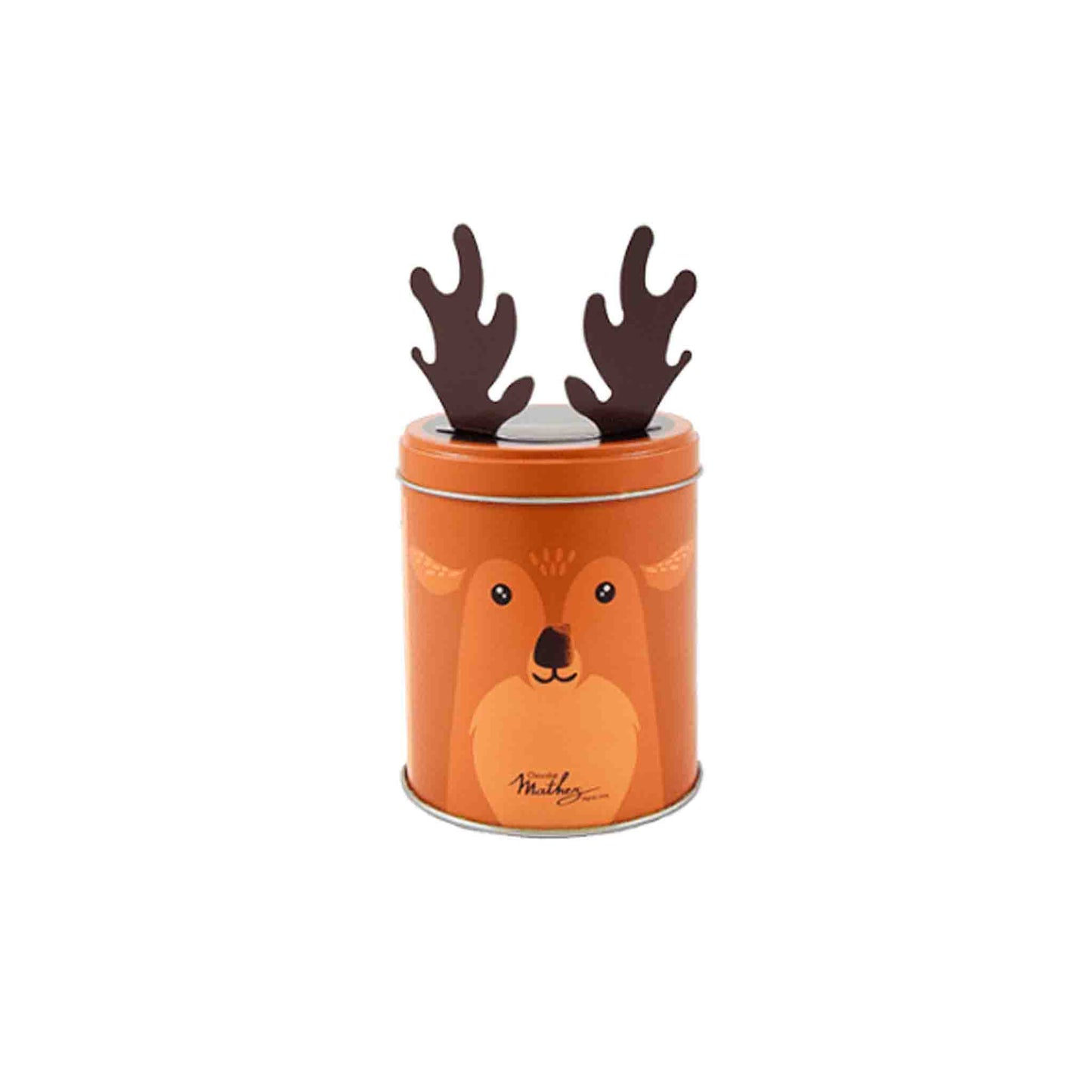 MATHEZ COCOA PLAIN TRUFFLES REINDEER TIN 250g