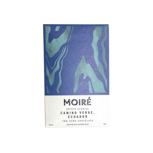 MOIRE CAMINO VERDE ECUADOR 70% DARK CHOCOLATE 55g