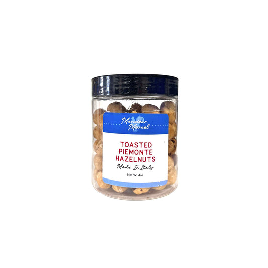 MONSIEUR MARCEL WHOLE TOASTED PIEMONTE HAZELNUTS 4oz