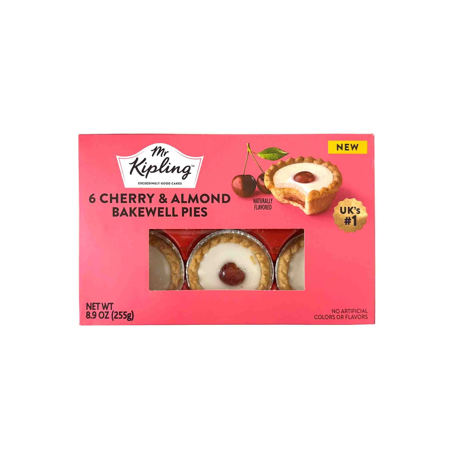 MR KIPLING CHERRY & ALMOND BAKEWELL PIES 6 COUNT 8.9oz