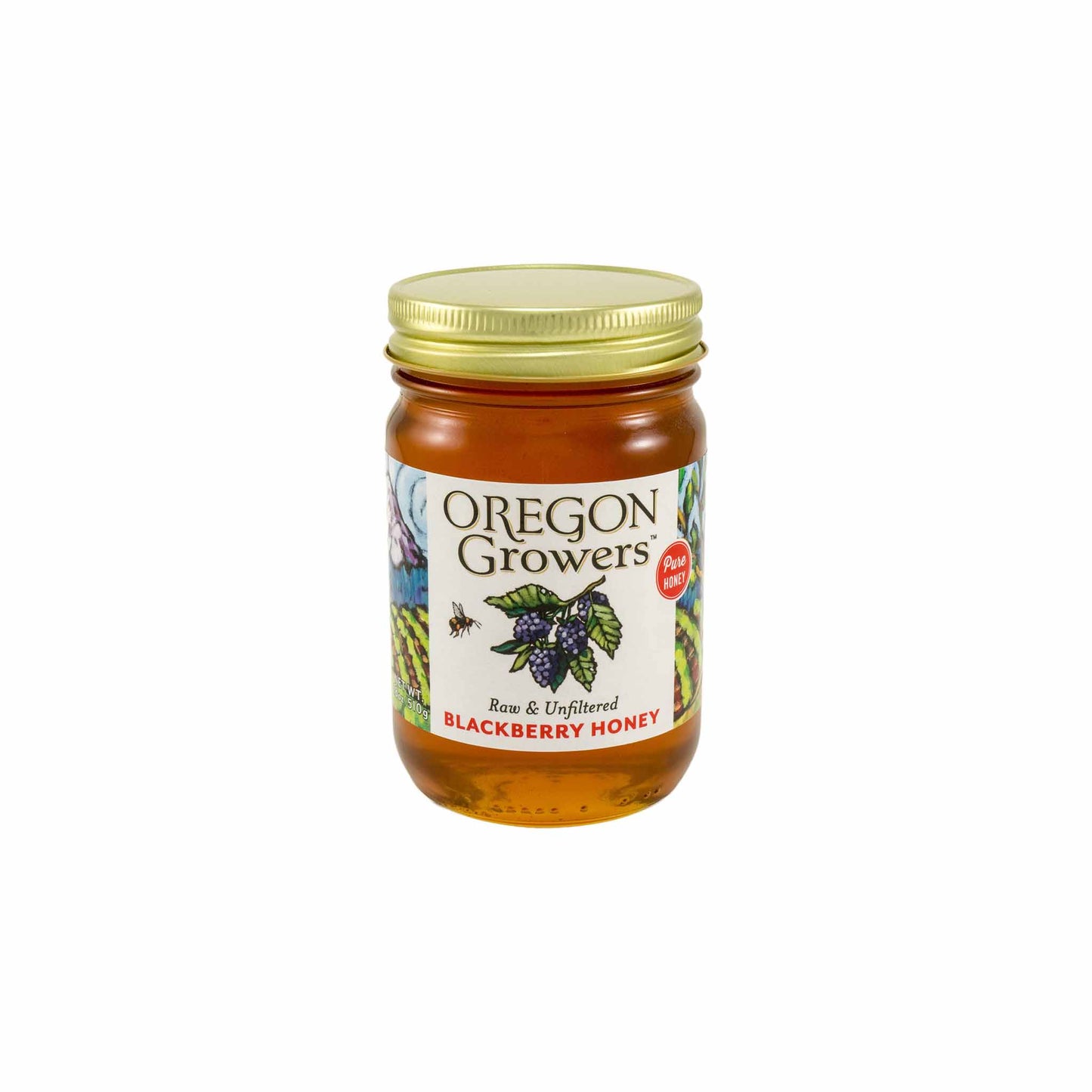 OREGON GROWERS BLACKBERRY HONEY 18oz