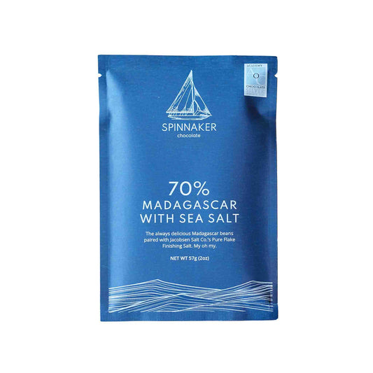 SPINNAKER 70% MADAGASCAR WITH SEA SALT 2oz