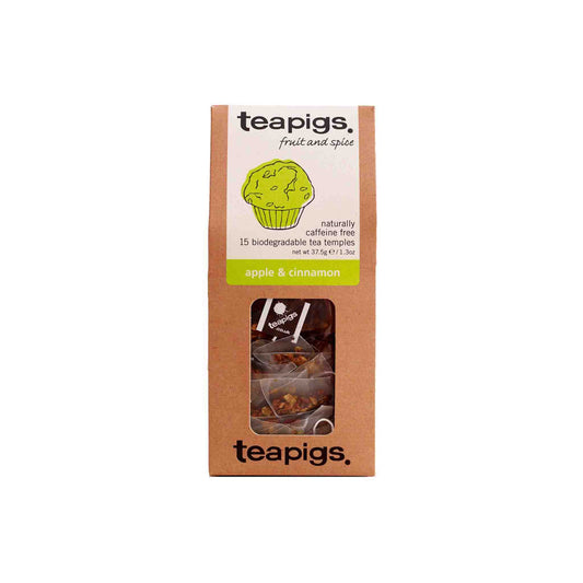 TEAPIGS APPLE & CINNAMON TEABAGS 15ct 1.3oz