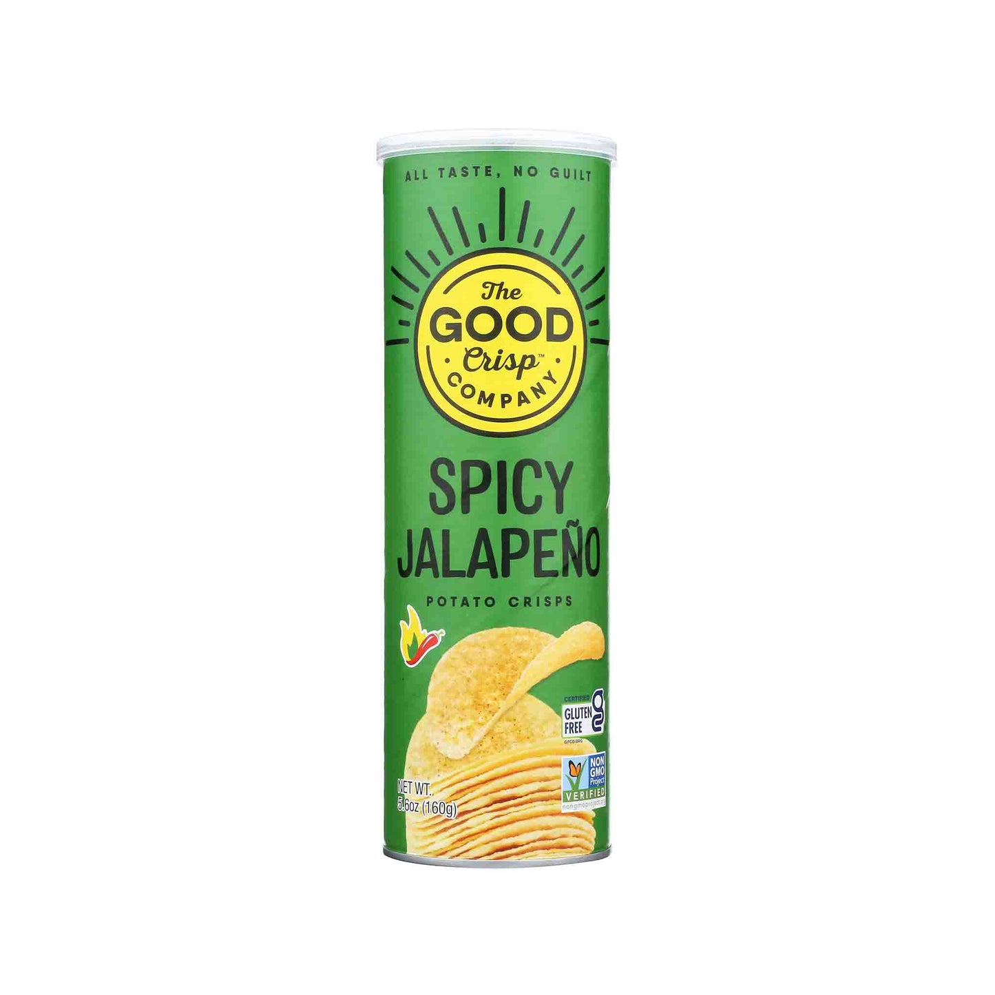 THE GOOD CRISP COMPANY SPICY JALAPENO POTATO CRISPS 5.6oz