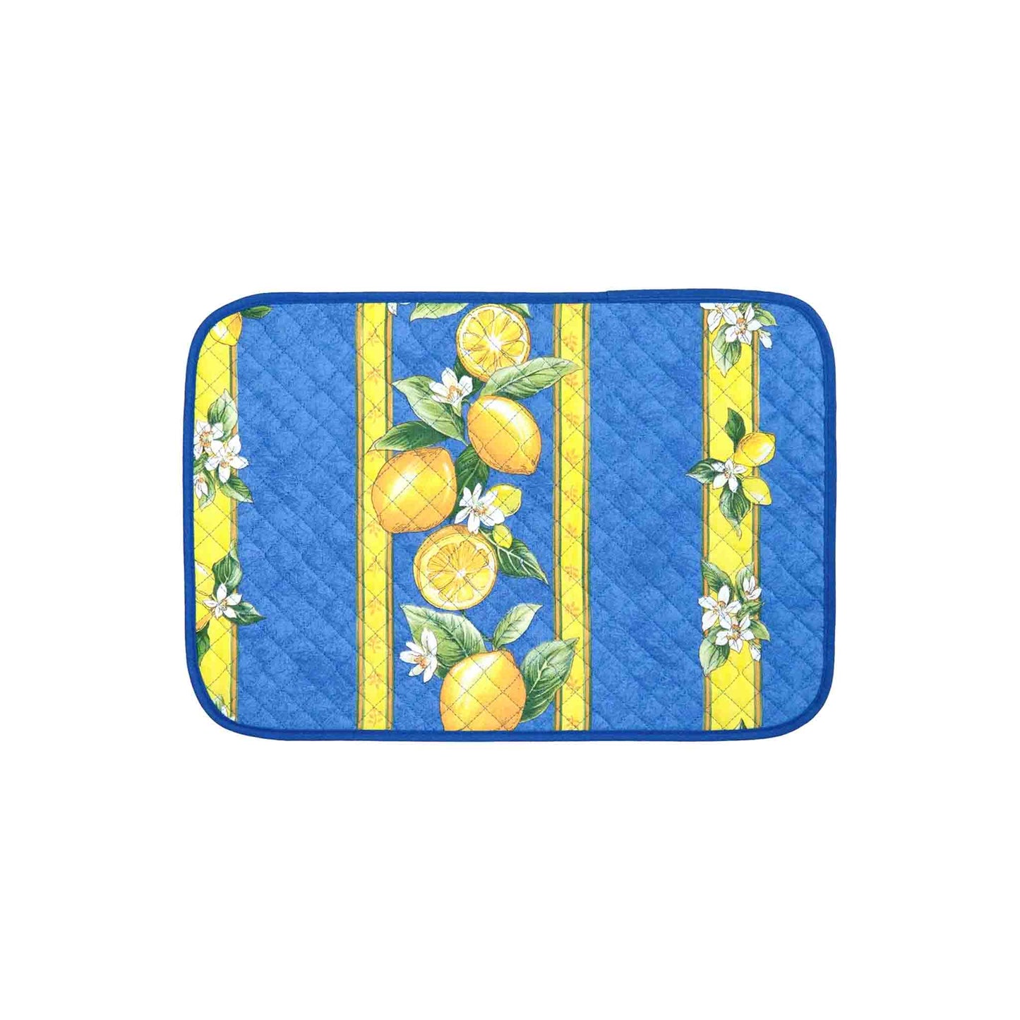 TISSUS TOSELLI PLACEMAT - CITRON BLUE