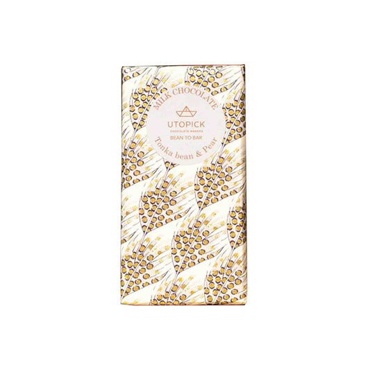 UTOPICK 56% MILK CHOCOLATE WITH TONKA BEAN & PEAR 80g