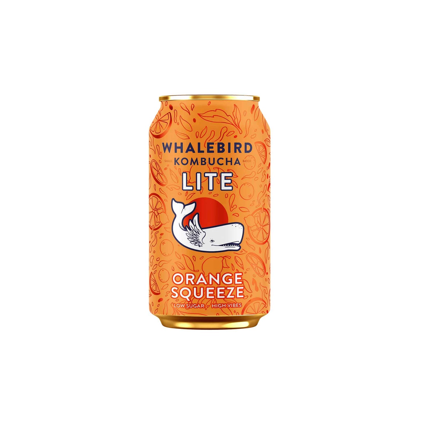 WHALEBIRD ORANGE SQUEEZE KOMBUCHA 12oz