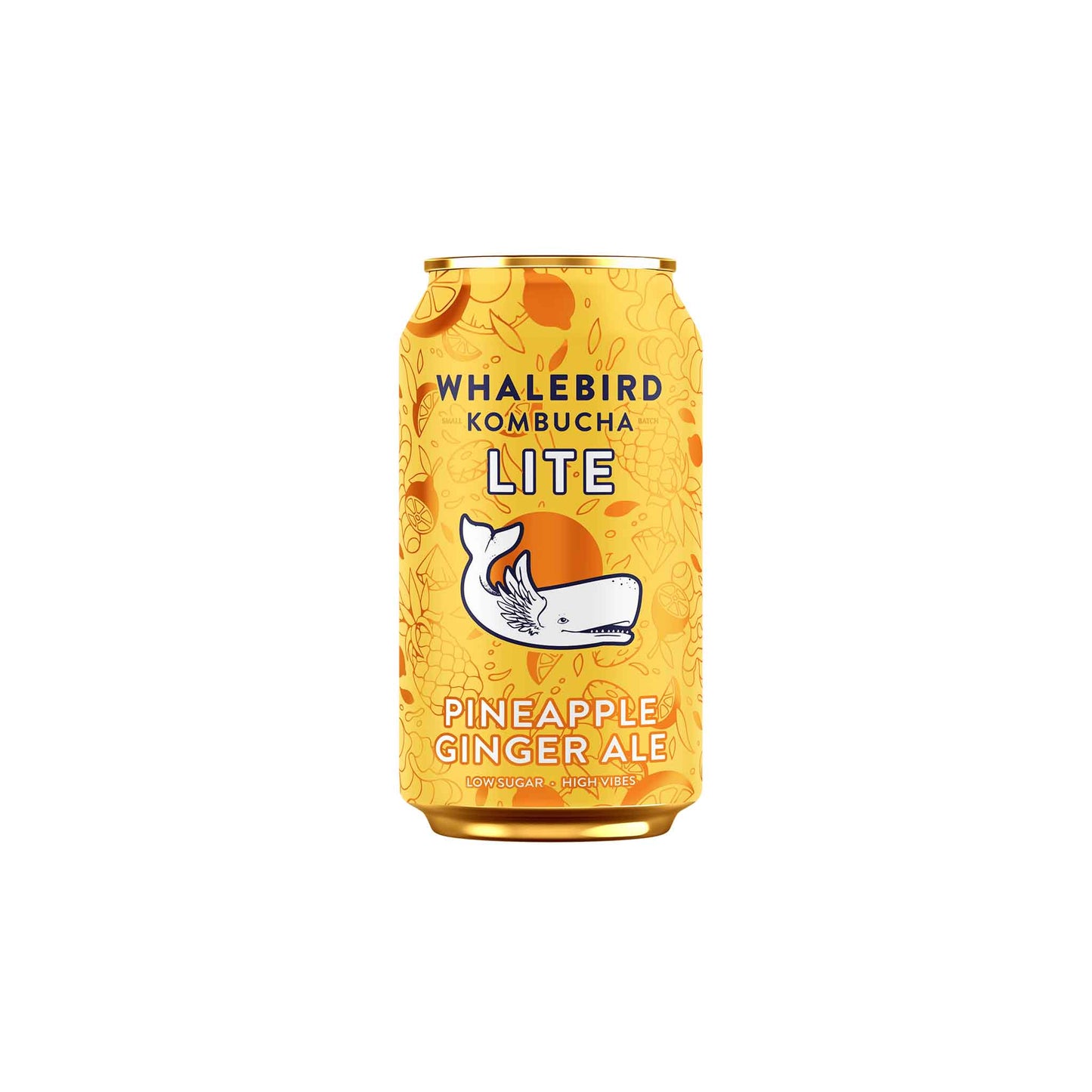 WHALEBIRD PINEAPPLE GINGER ALE KOMBUCHA 12oz