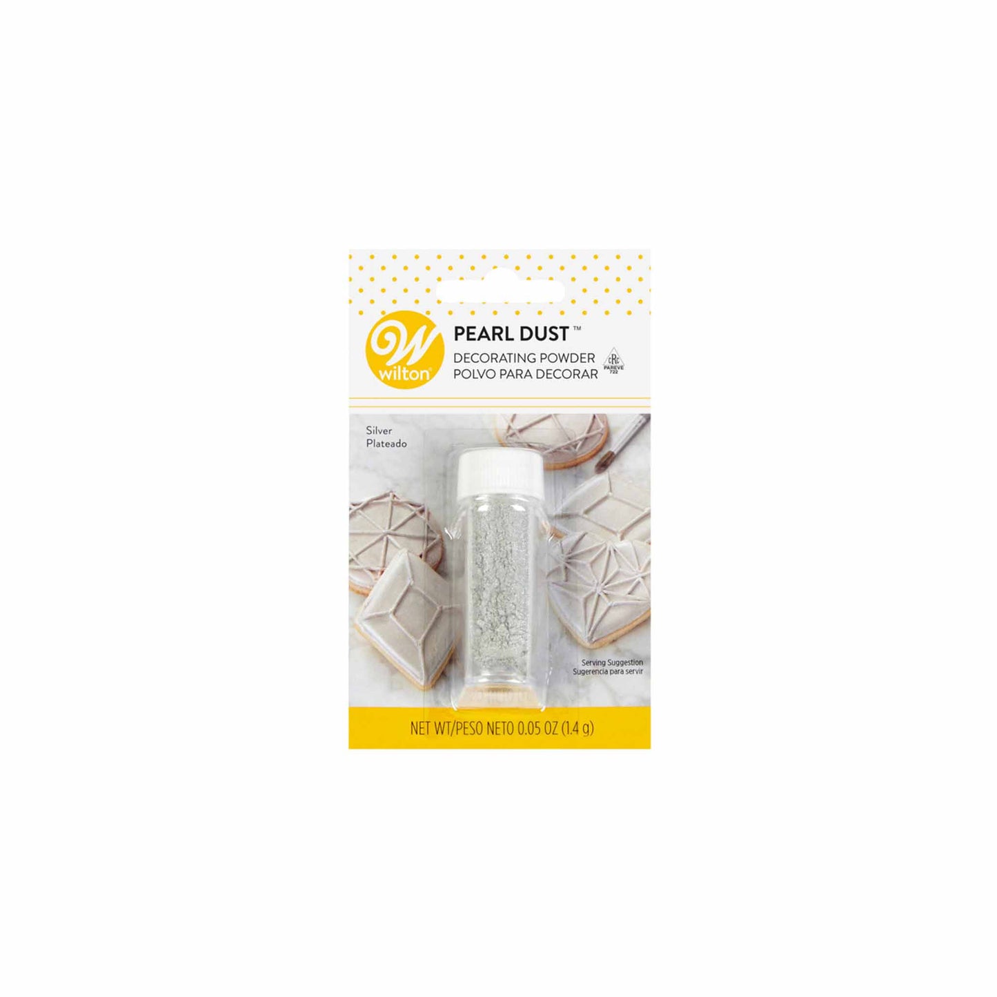 WILTON EDIBLE SILVER PEARL DUST 1.4G