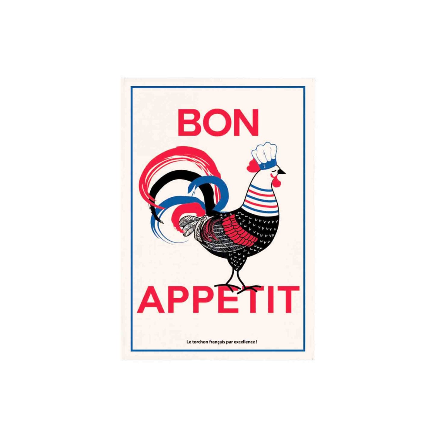 WINKLER BON APPETIT ROOST TEA TOWEL - ECRU