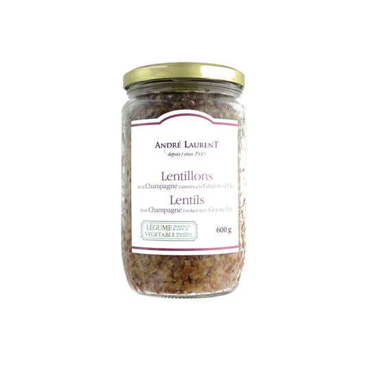 ANDRE LAURENT LENTIL BEANS IN GOOSE FAT 21.4oz