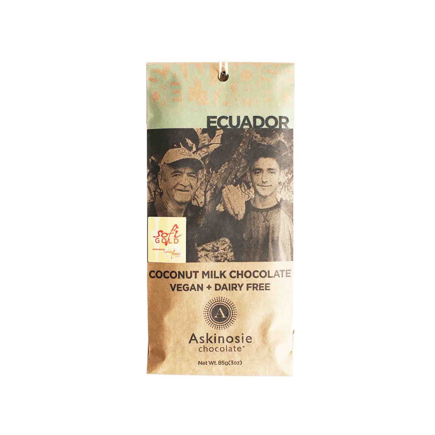 ASKINOSIE ECUADOR 52% COCONUT MILK CHOCOLATE 85g