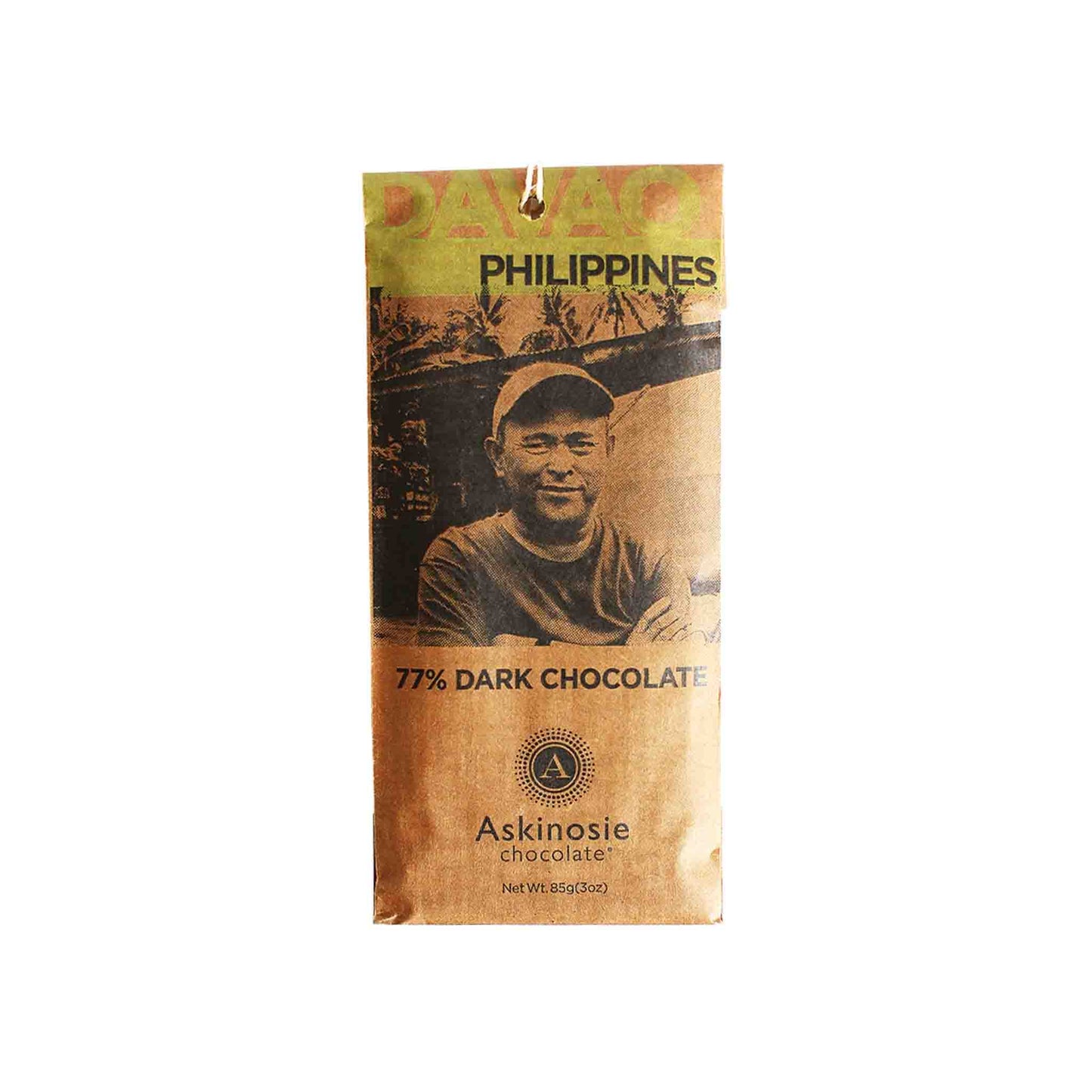 ASKINOSIE PHILIPPINES 77% DARK CHOCOLATE 85g