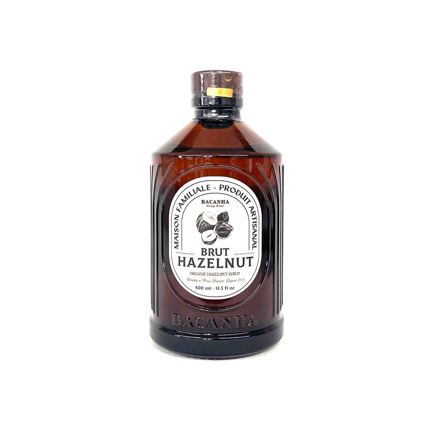 BACANHA BRUT HAZELNUT SYRUP 13.5oz