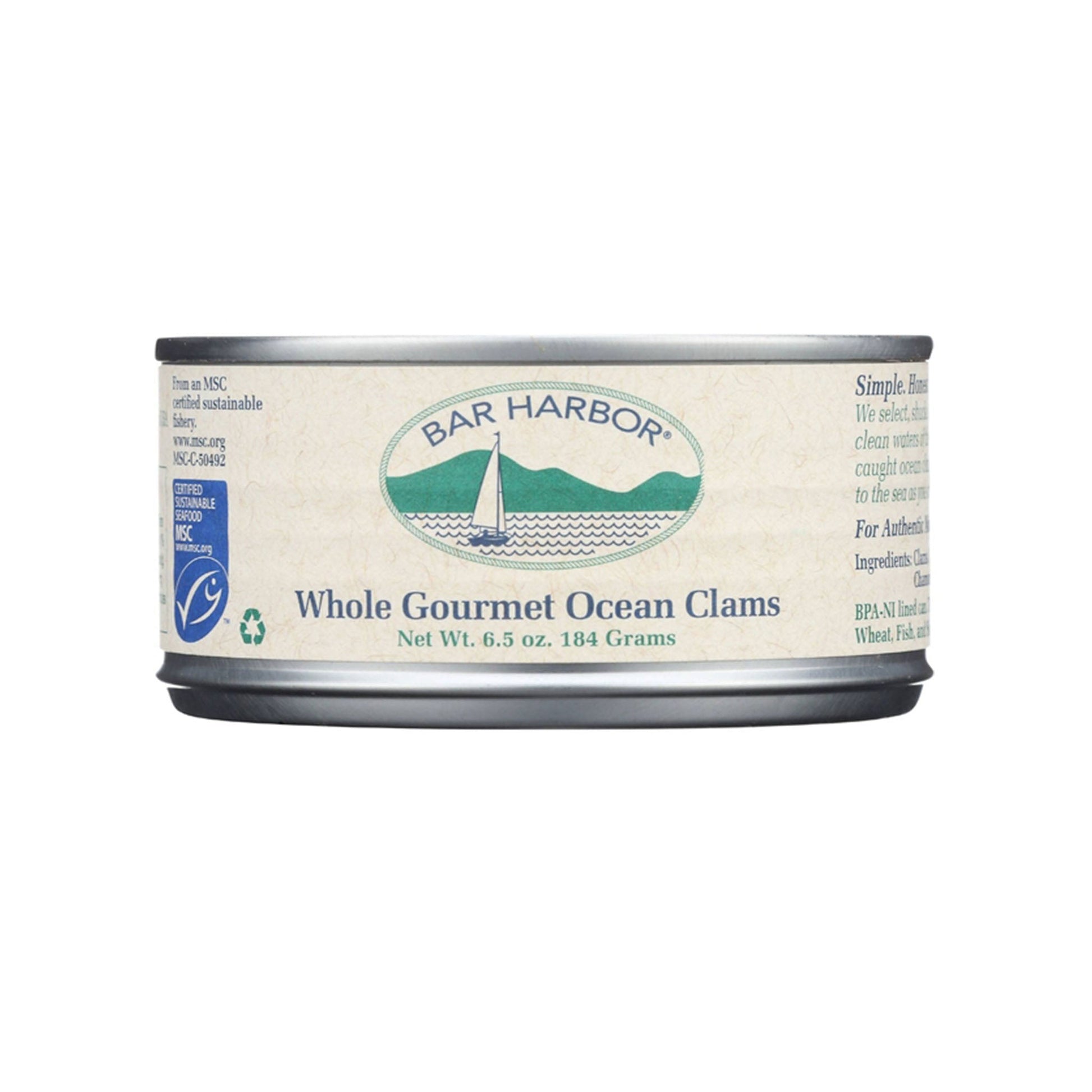 Bar Harbor Whole Gourmet Ocean Clams