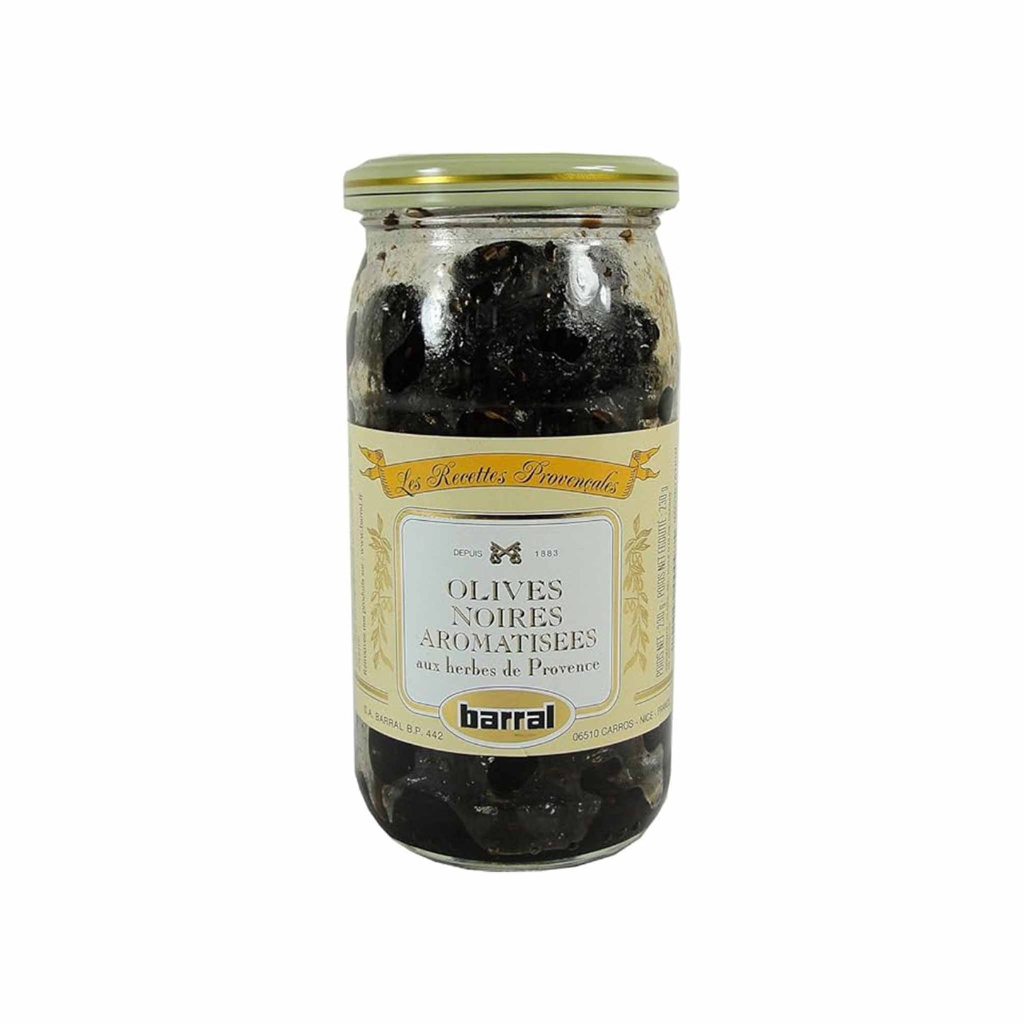 BARRAL HERBED BLACK OLIVES 230g