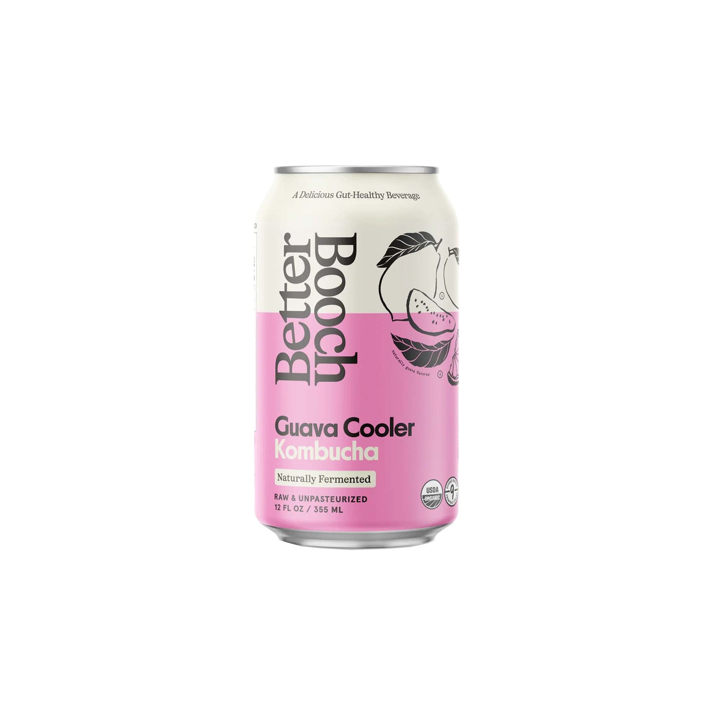 BETTER BOOCH GUAVA COOLER KOMBUCHA 12oz