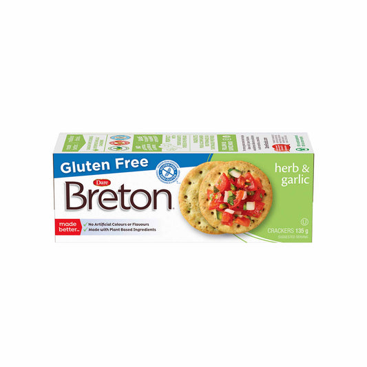 BRETON GLUTEN FREE HERB & GARLIC 4.76oz