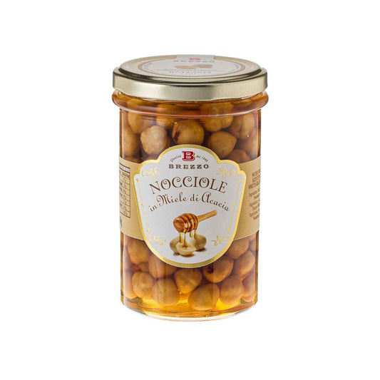 BREZZO HAZELNUTS IN ACACIA HONEY 230g