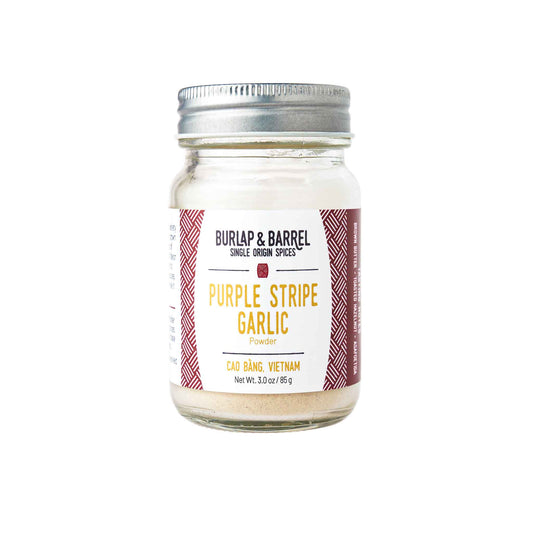 BURLAP & BARREL PURPLE STRIPE GARLIC POWDER 3oz