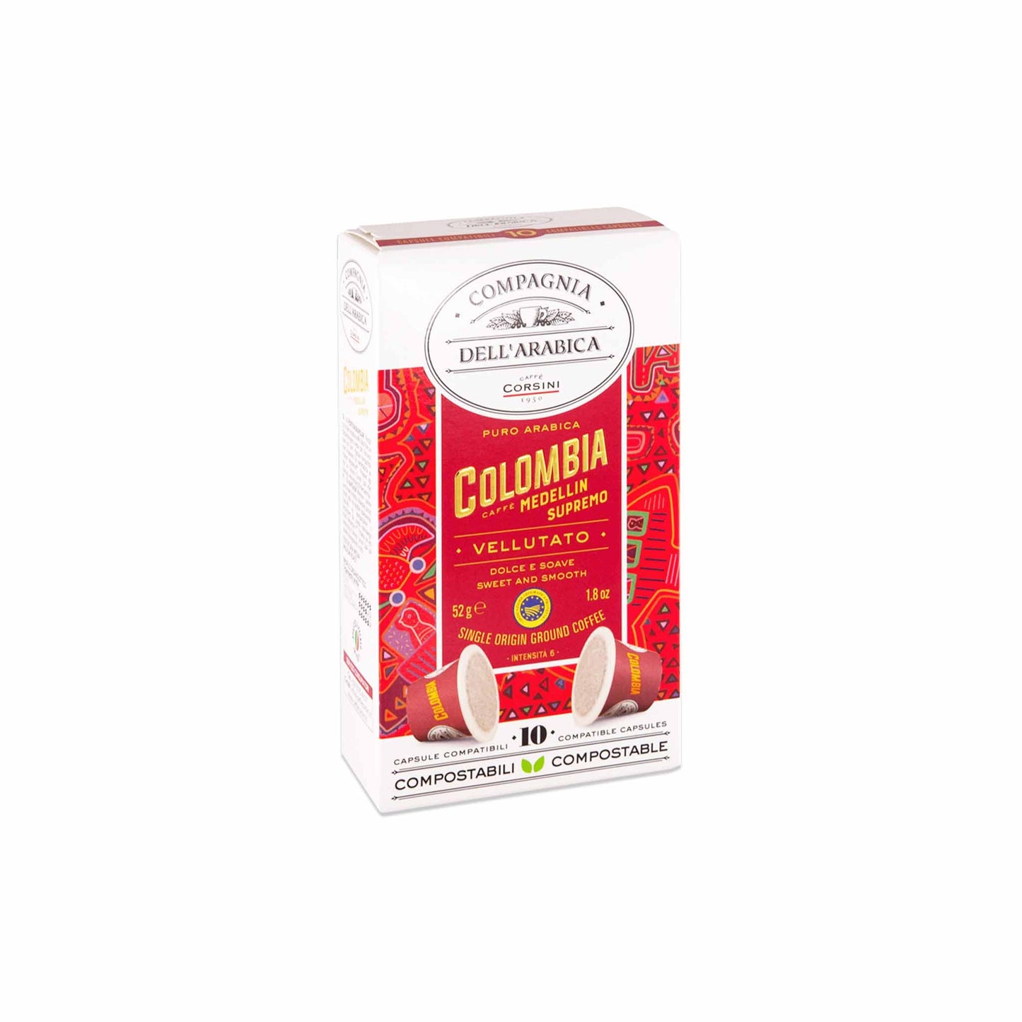 CAFFE CORSINI COLOMBIA COFFEE PODS 1.8oz